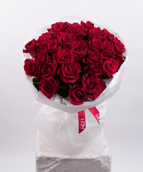 Букет из 25 кенийских роз #3733 - Цветочный21
