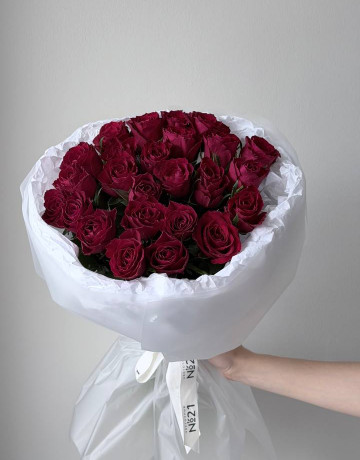 Букет из 25 красных роз #3862