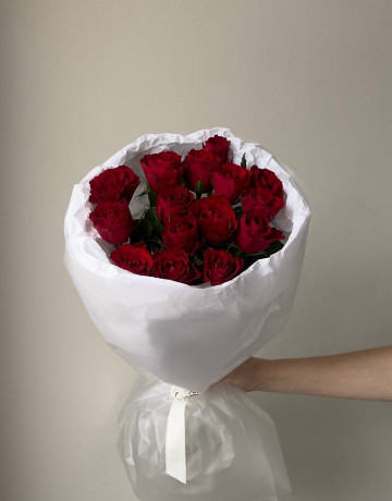 Букет из 15 красных роз #3861