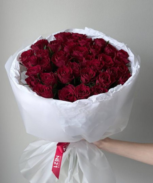 Букет из 35 красных роз #3863 - Цветочный21