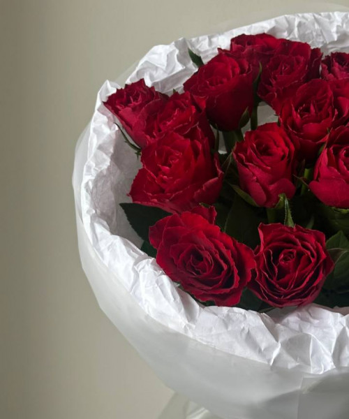 Букет из 15 красных роз #3861 - Цветочный21