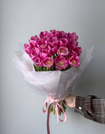 Букет из 25 тюльпанов #3812