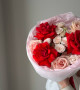 Букет из кустовых и одноголовых роз #3793