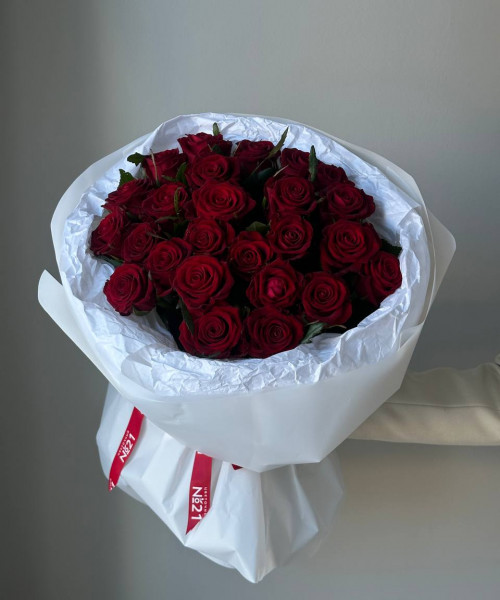 Букет из 25 роз #3802 - Цветочный21