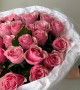 Букет из 25 розовых роз #3830
