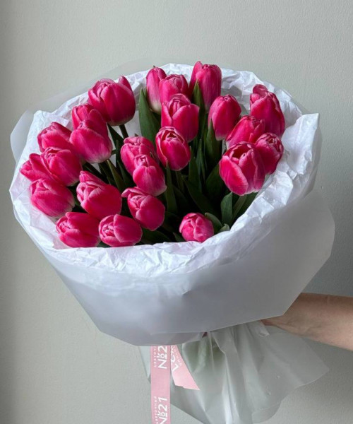 Букет из 25 тюльпанов #3817 - Цветочный21