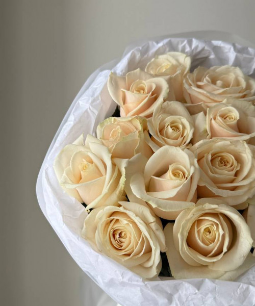 Букет из 15 нежных роз #3825 - Цветочный21