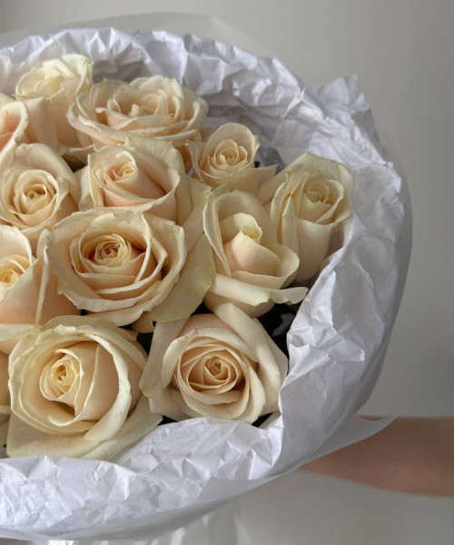 Букет из 15 нежных роз #3825 - Цветочный21