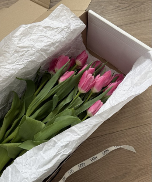 Охапка из 51 тюльпанов #3141 - Цветочный21