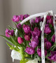 Композиция из 75 пионовидных тюльпанов #3820