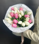 Монобукет из 25 тюльпанов #3588