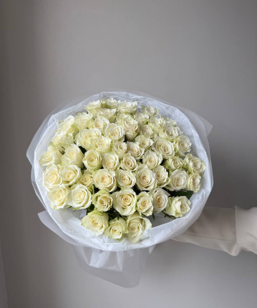 Букет из 51 розы 40см #3745 - Цветочный21