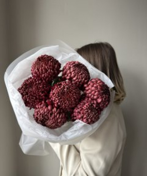 Букет из хризантем #3749 - Цветочный21