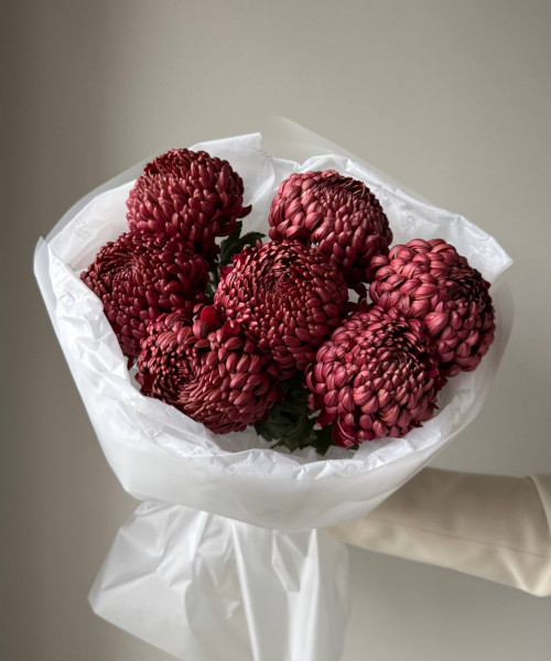 Букет из хризантем #3749 - Цветочный21