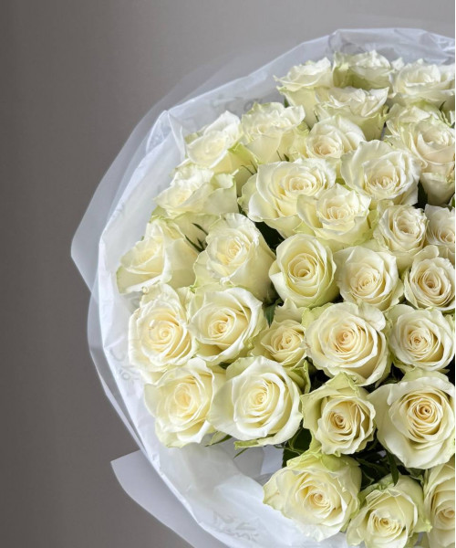 Букет из 51 розы 40см #3745 - Цветочный21