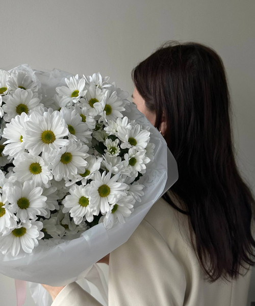 Букет из хризантем #3764 - Цветочный21