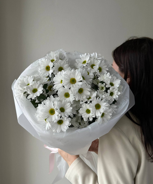 Букет из хризантем #3764 - Цветочный21