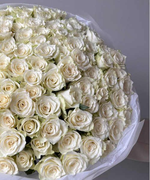 Букет из 101 кенийской розы #3747 - Цветочный21