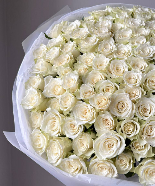 Букет из 101 кенийской розы #3747 - Цветочный21