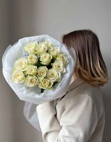 Букет из 15 кенийских роз #3753