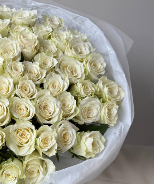 Букет из 51 розы 40см #3745 - Цветочный21