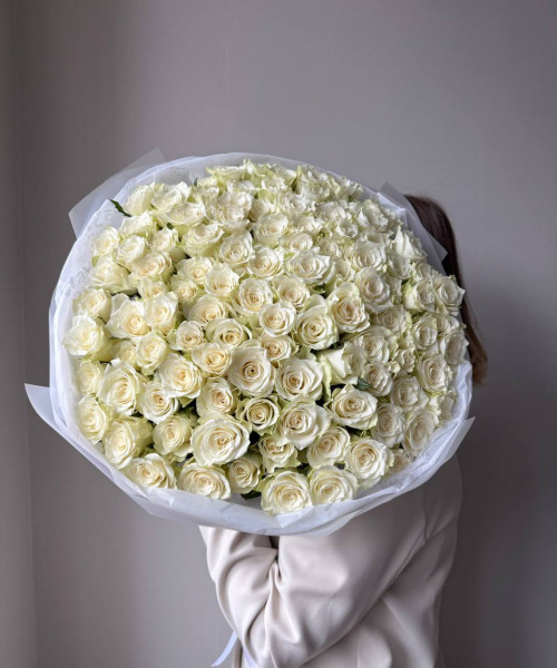 Букет из 101 кенийской розы #3747 - Цветочный21