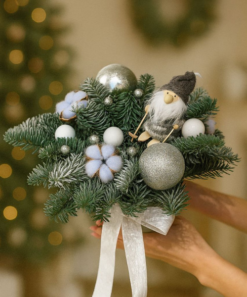 Новогодняя композиция #3774 - Цветочный21