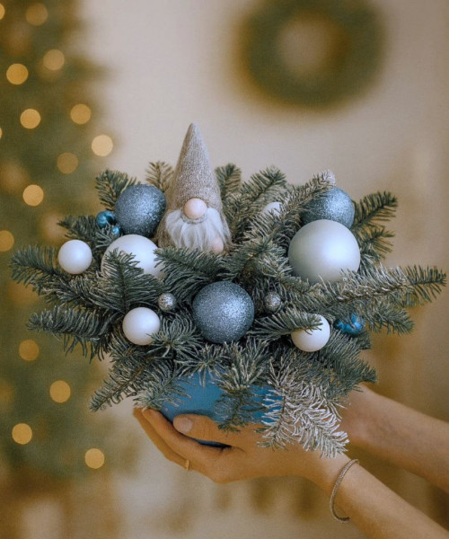 Новогодняя композиция #3773 - Цветочный21