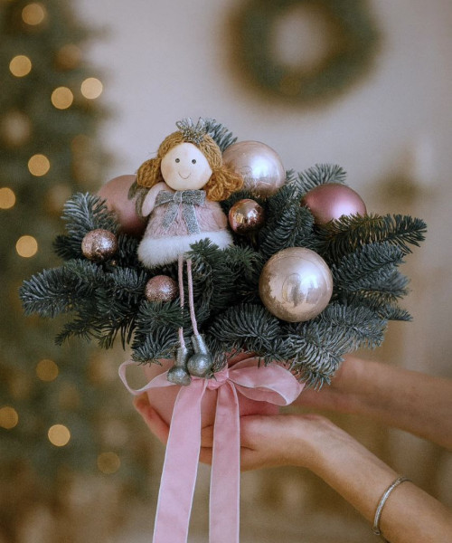 Новогодняя композиция #3772 - Цветочный21