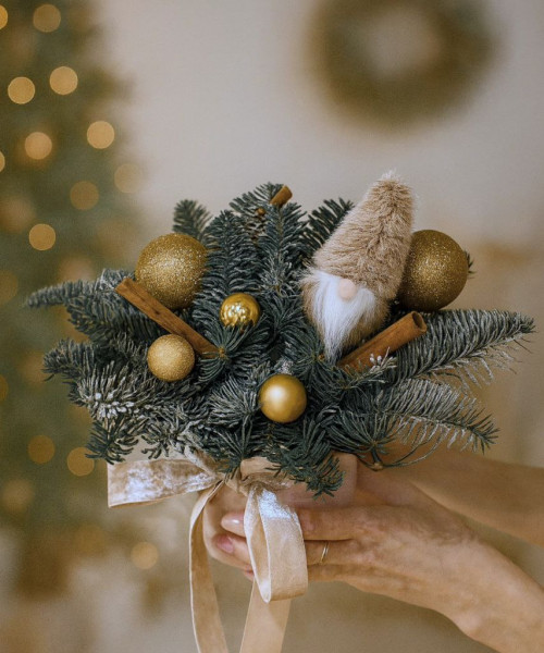 Новогодняя композиция #3776 - Цветочный21