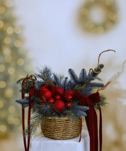 Новогодняя композиция #3779 - Цветочный21