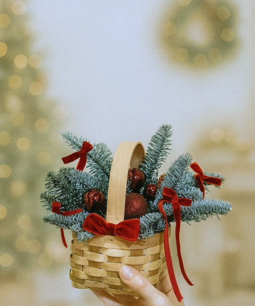 Новогодняя композиция #3782 - Цветочный21