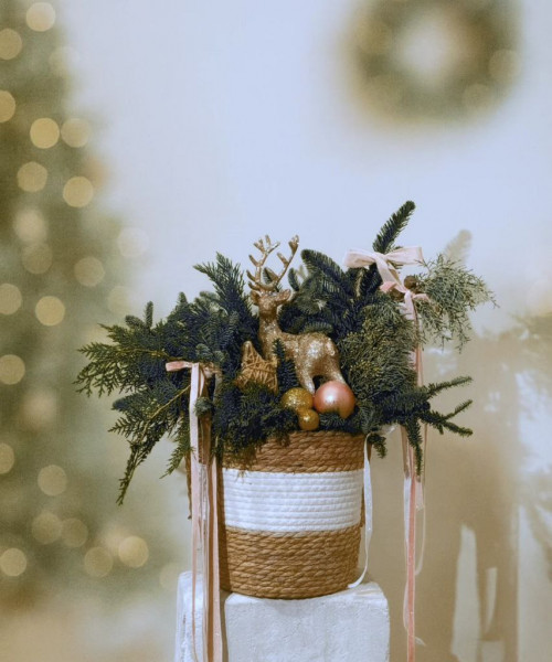 Новогодняя композиция #3778 - Цветочный21