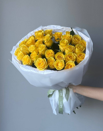 Букет из 31 желтой розы #3879