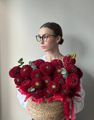 Композиция с георгинами #3896