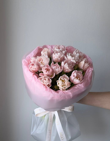 Букет из 15 тюльпанов #3811