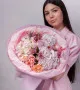 Букет из гортензий, роз и альстромерий #3465